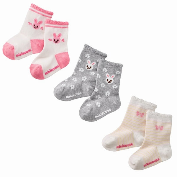 MIKI HOUSE Socks Pack X 3 MMH0319W0023 (14-9639-457)